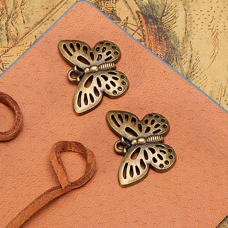 25x18mm Alloy Butterfly Charm Pendant