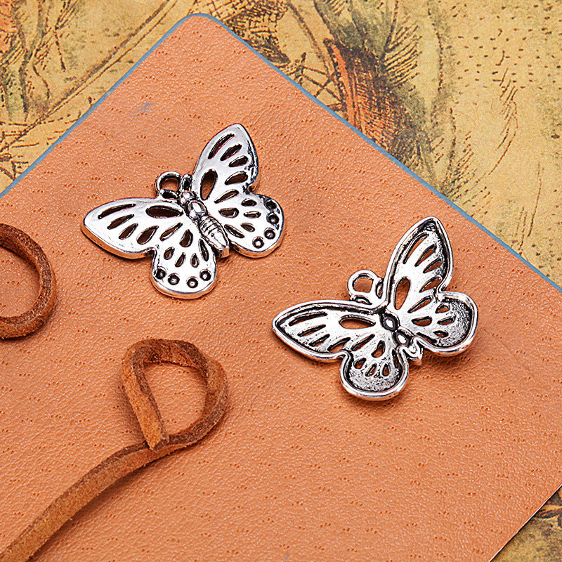 25x18mm Alloy Butterfly Charm Pendant