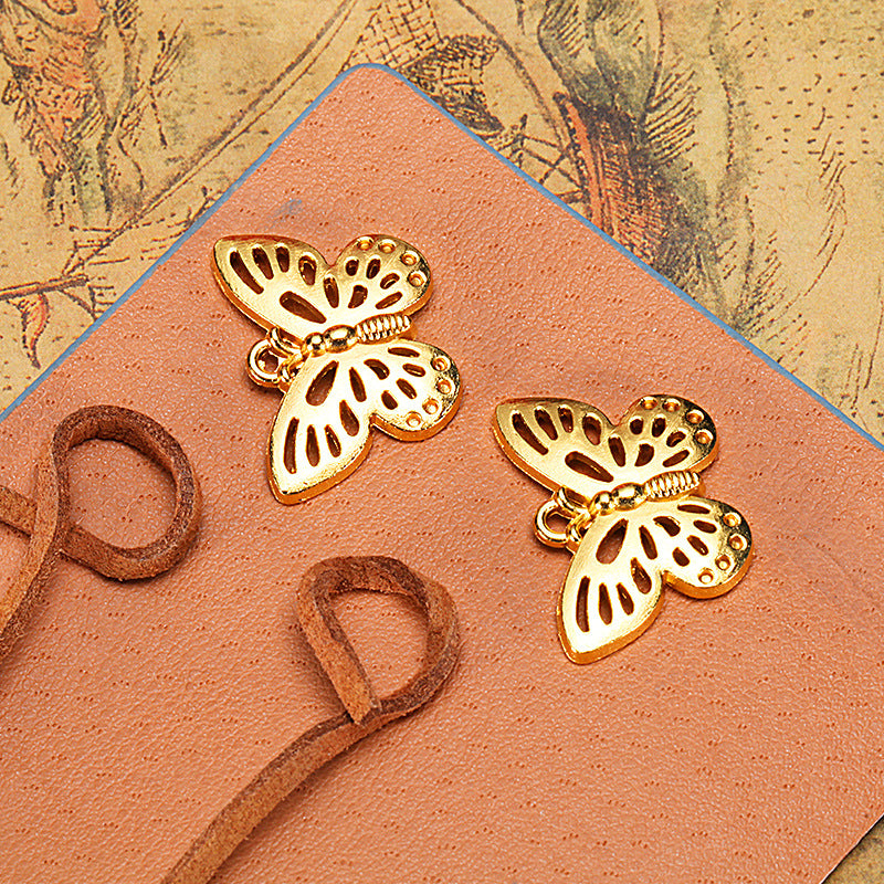 25x18mm Alloy Butterfly Charm Pendant