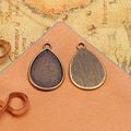 18x25mm Teardrop Pendant Tray Bezel Setting