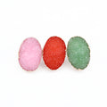 Gold Tone Large Irregular Crystal Cluster Adjustable Rings in Three Colors view 5