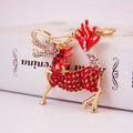 Chinese Qilin Rhinestone Metal Keychain With Split Ring And Clasp view 2