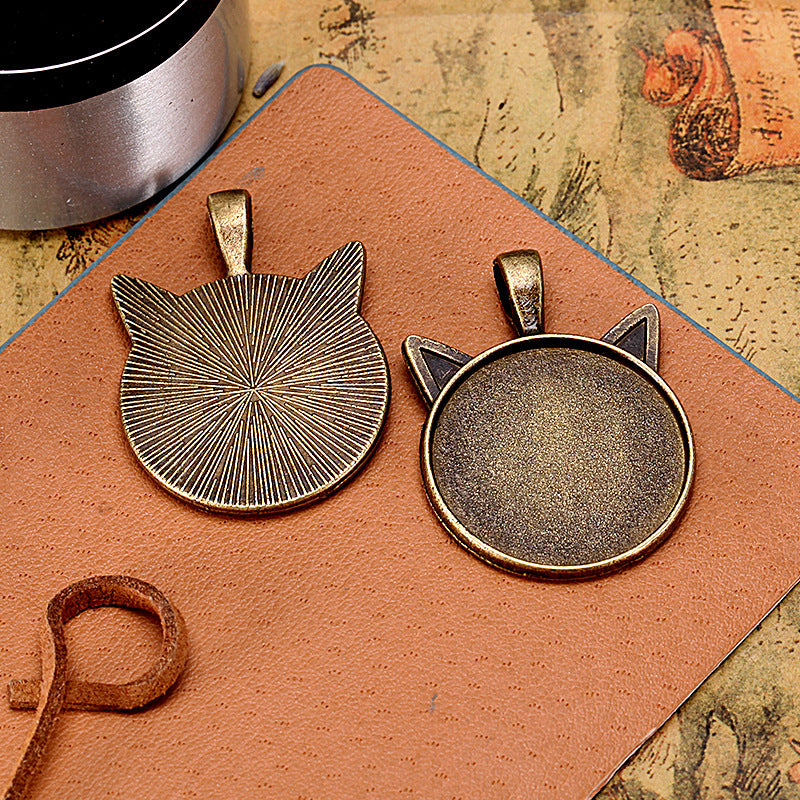 25mm Cat Ear Pendant Tray Charm