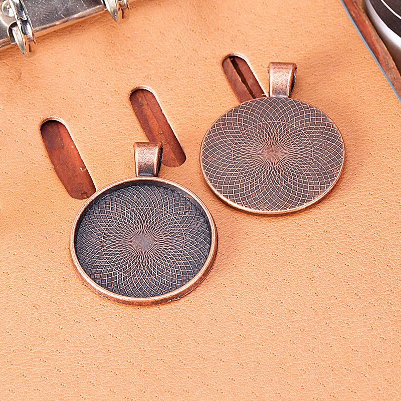 25mm Thin Pendant Tray Bezel Setting for Cabochon Jewelry