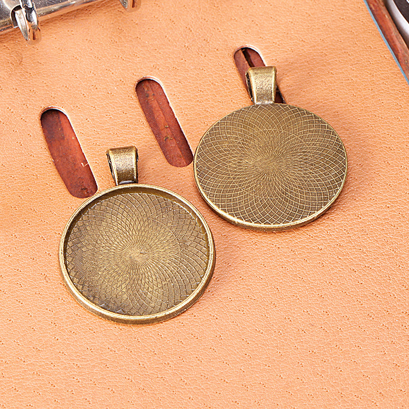 25mm Thin Pendant Tray Bezel Setting for Cabochon Jewelry
