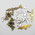 Matte Gold-Tone Bat Metal Charms with 12 Listed Options view 3