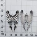 Antique Zinc Alloy Feather Wing Charm Pendant for DIY Necklace Bag Shoe Clothing Decoration