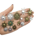 Antique Silver Sun and Moon Metal Charms with 15 Listed Options view 1