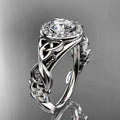 Silver Tone Round Clear Crystal Openwork Ring Fashion Jewelry view 1
