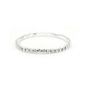 Five Width Clear Stone Stretch Row Statement Bracelets view 6