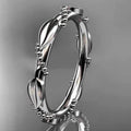 Silver Tone Sculpted Leaf Band Ring Fashion Jewelry view 1