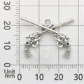 Antique Silver Guitar Metal Charms with 11 Listed Options view 8