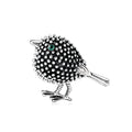 Black Gold Tone Flower Two Designs Metal Brooch Pin 3.5 x 2.6 cm view 7