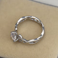 Clear Crystal Openwork Ring in Three Metal Tones Fashion Jewelry view 3