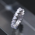 Mixed-Cut Clear Stone Full Eternity Bands In Ten Designs view 2
