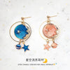 Blue Pink Studs