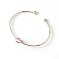 Minimalist Adjustable Open Bangle Bracelets in Four Styles view 4