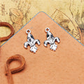 Fleur-de-Lis Detailed Metal Charm in 6 Decorative Finishes view 4
