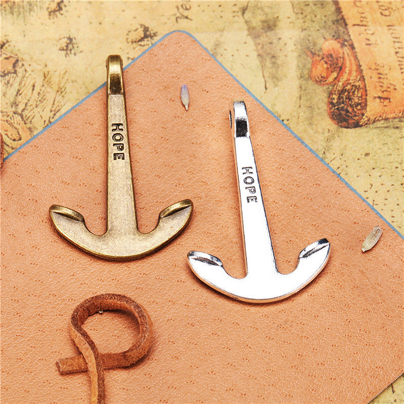 40×26mm Alloy Anchor HOPE Charm Pendant Nautical Sailor Style