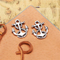 Rope Wrapped Anchor Metal Charms in Gold, Bronze and Silver Tones view 4
