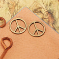 21mm Hollow Peace Sign Alloy Charm Pendant