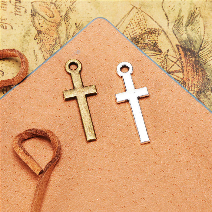 30x11mm Vintage Alloy Cross Charm Pendant