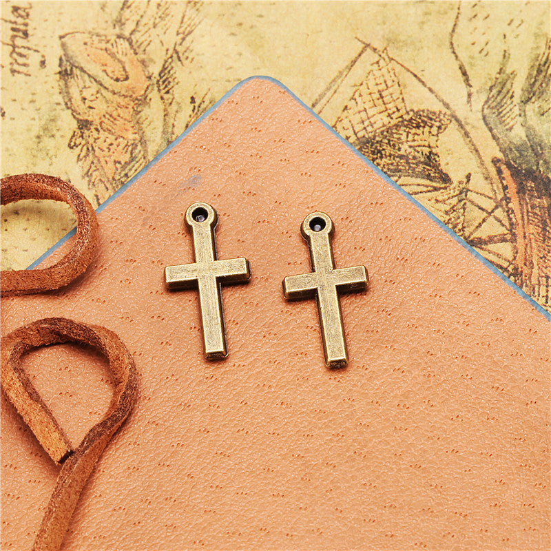 19x9mm Alloy Cross Charm Pendant