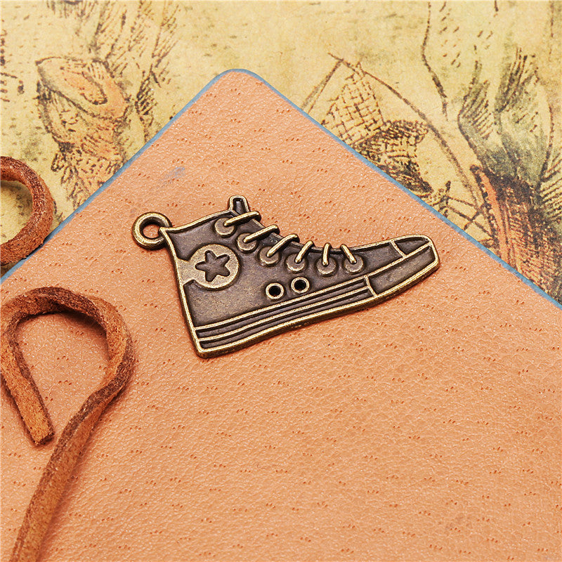 29x18mm Alloy Sneaker Charm Pendant