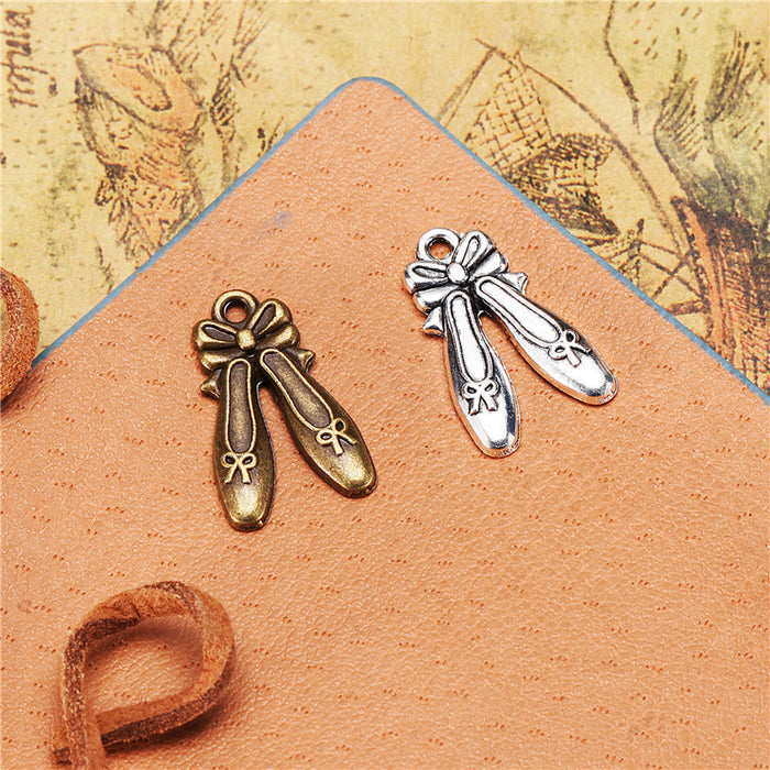 Alloy Bunny Head Charm Pendant with Bow and Rabbit Ears