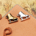 Ice Skate Metal Charm Pendant in 3 Finishes for Jewelry Making view 2