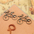 Vintage Heart Bicycle Alloy Charm Pendant