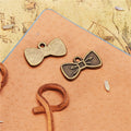 20x11mm Vintage Alloy Bow Charm Pendant