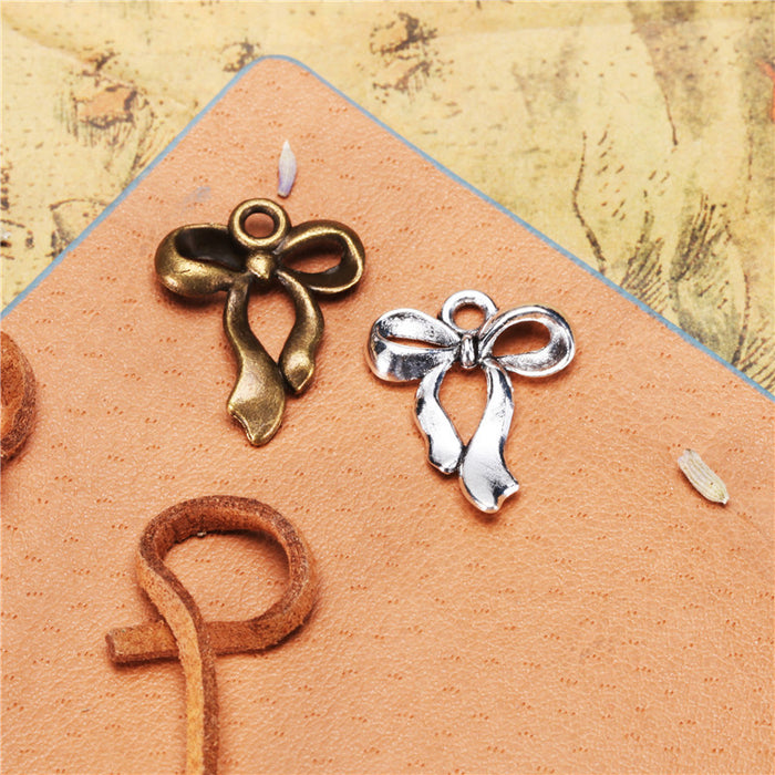 23x18mm Ribbon Bow Alloy Charm Pendant