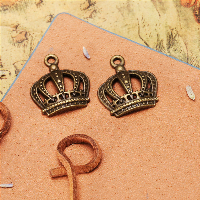 23x20mm Alloy Crown Charm Pendant