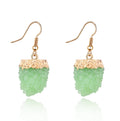Gold Tone Textured Crystal Cluster Ball Hook Earrings in Three Colors view 8