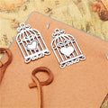 Heart Birdcage Metal Charm Pendant in 4 Finishes for Jewelry Making view 4
