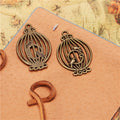 Hollow Birdcage Alloy Charm Pendant 33x20mm