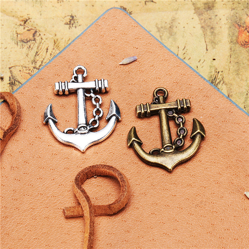 20x24mm Vintage Alloy Anchor Charm Pendant