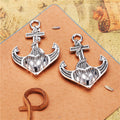 Dimensional Nautical Anchor Metal Charm in Four Variants view 5