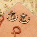 Vintage Alloy Anchor Charm Pendant 22x20mm