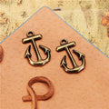 23x15mm Alloy 3D Anchor Charm Pendant for DIY Jewelry