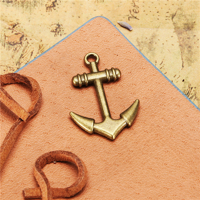 28x20mm Alloy Anchor Charm Pendant for DIY Jewelry