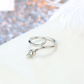 Adjustable Open Rings with Lightning Floral and Feather Designs view 4