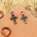 22x12mm Alloy Cross Charm Pendant