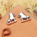Ice Skate Metal Charm Pendant in 3 Finishes for Jewelry Making view 5