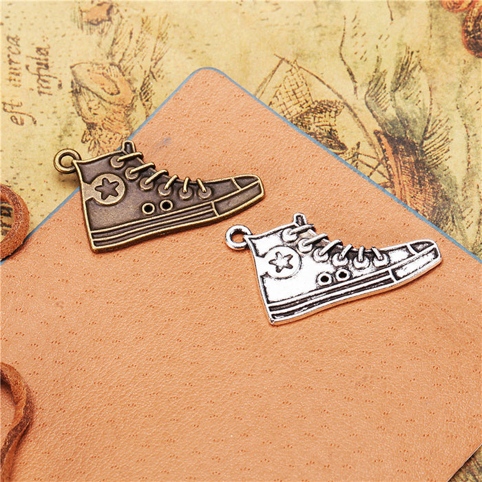 29x18mm Alloy Sneaker Charm Pendant