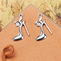 High Heel Shoe Metal Charm in Three Antique Finishes view 6