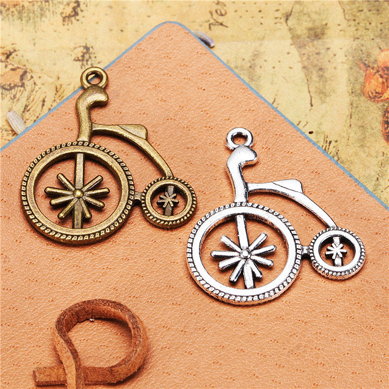 Bicycle Alloy Charm Pendant 32x27mm
