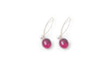 Red Cherry Look Novelty Drop Earrings in Four Wire Styles view 9