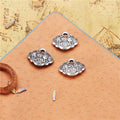 Ornate Lock Metal Charm in 3 Finishes for Jewelry Crafts view 5